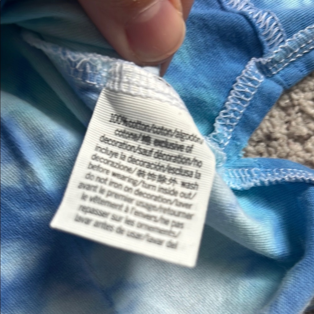Victoria’s Secret PINK Campus Pink and Blue Tie-Dye T-Shirts - S - Picture 4 of 7